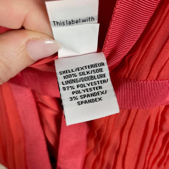 Diane Von Furstenberg Red Pleated Letty Silk Dress - Picture 10 of 10